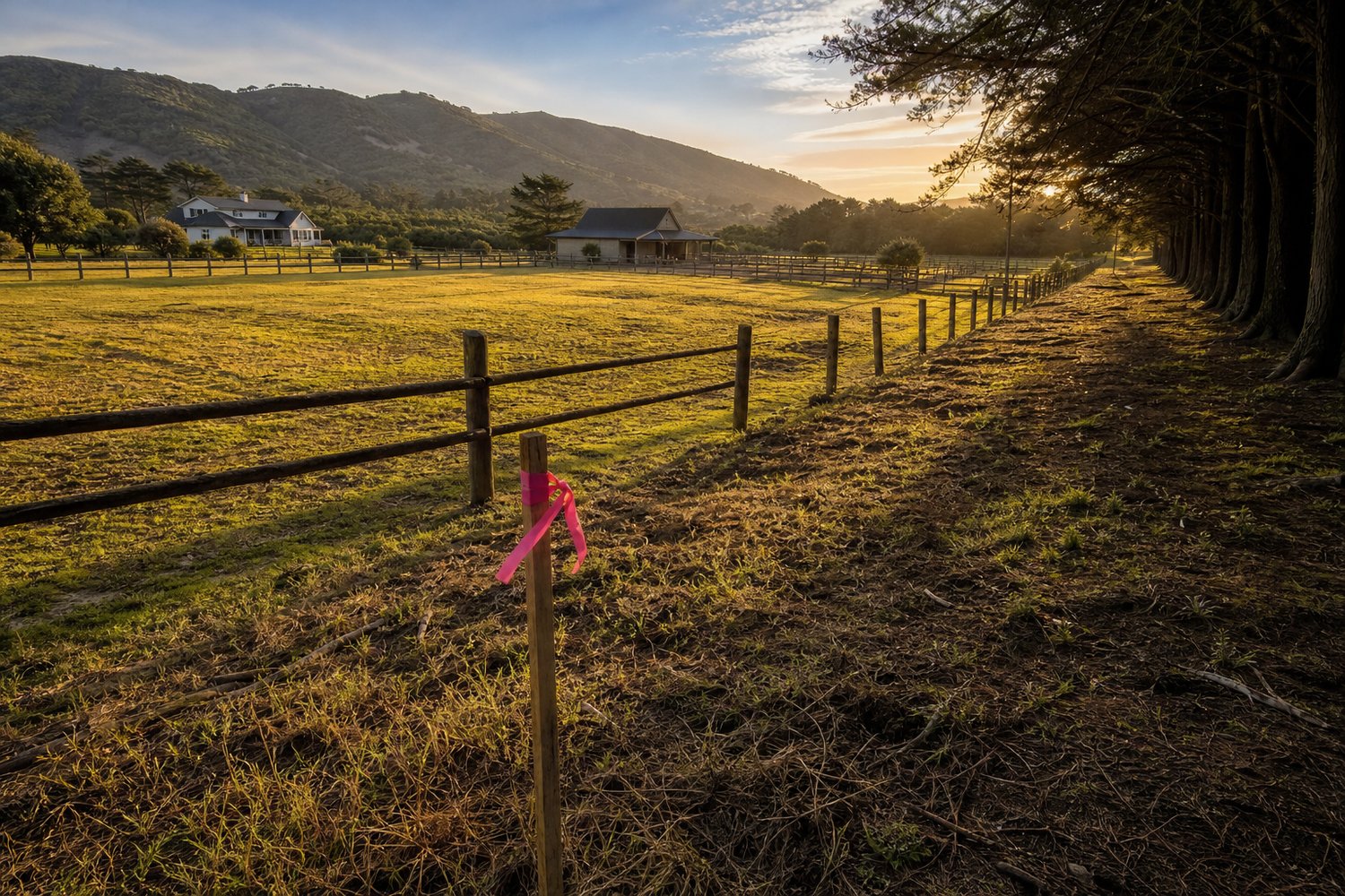 An open parcel of land at its boundary, set on open land in Monterey, CA — Equestrian Properties in Monterey County