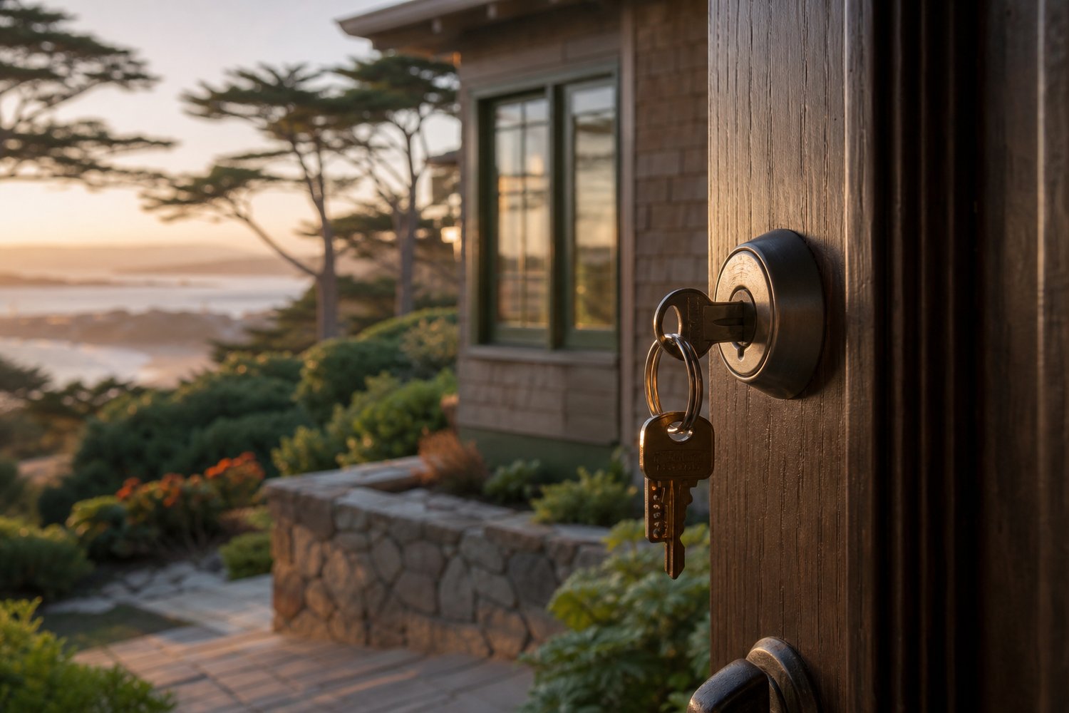A set of house keys changing hands in Pacific Grove, CA — Pacific Grove Luxury Sales
